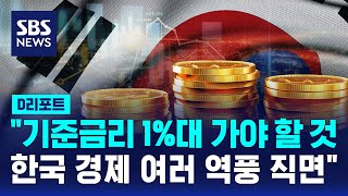 "기준금리 1%대 가야 할 것…한국 경제 여러 역풍 직면" / SBS / #D리포트