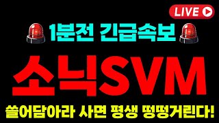 [소닉SVM 코인전망]🔥속보🔥절대 털리지마세요 "여기서" 미친듯이 날아갑니다 영상 필수시청! #소닉코인 #소닉SVM #소닉SVM전망 #유엑스링크 #리플