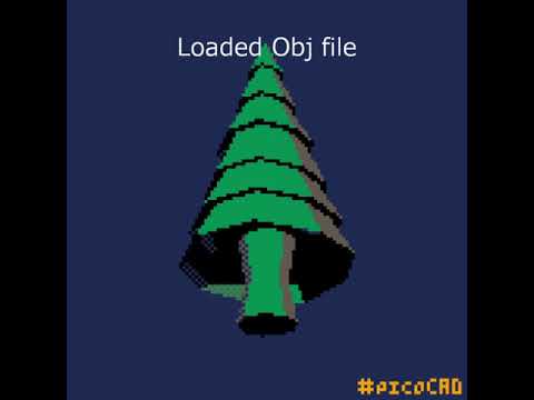 【picoCAD】Loaded Obj file