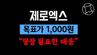 제로엑스 목표가 "천 원" (제로엑스 분석 및 전망)