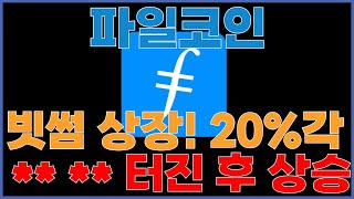 [파일코인] 빗썸 상장! 최소 20% 상승 각! 2025년 ** ** 터진 후 기대되는 코인