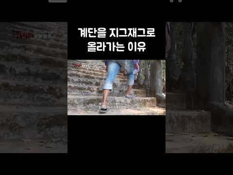 더 많이 걸어도 지그재그로 계단을 오르는 이유 #shorts