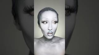 stuck in greyscale I guess 🤷‍♀️#greyscale #grayscale #greyscalemakeup #creativemakeup #makeup