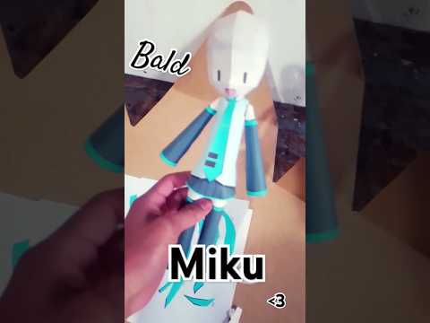 Hatsune Miku Papercraft PT 2, #vocaloid #hatsunemiku #anime #mikuhatsune #papercraft