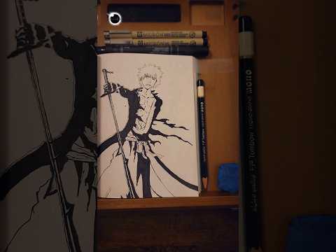 Drawing Ichigo Bleach TYBW #mangaart #mangaartist #drawingpractice #artjourney