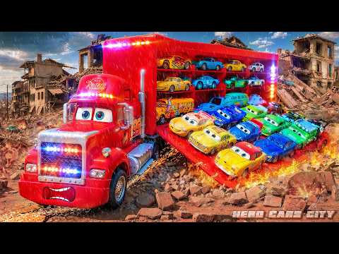 Massive Earthquake Rescue! Police Cars, Fire Trucks, Ambulances Unite in a Thrilling Hero Mission!