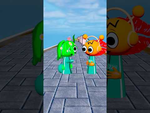 Incredibox Sprunki  in Squid Game Love Run Challenge #sprunki #squidgame #Cartoon #shortsviralvideos