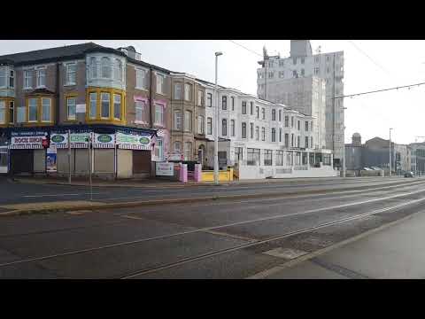 BLACKPOOL midweek walk north shore and in to town,  let you know what its like here todaty