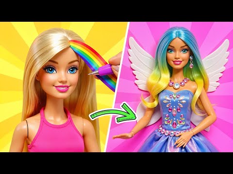 Barbie DIY Showdown: Glam vs Basic! 💰 Tiny Makeover Hacks!
