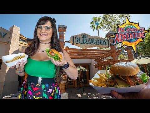 Jurassic Park Burger Digs 🦖 Universal Orlando Islands of Adventure food review 2025