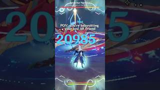 Low AR players are funny #genshinimpact #genshinshorts #genshinmemes #hoyocreators