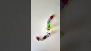 Little Fluffy Wormies - Easy DIY for Kids #shorts