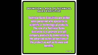 Technical Sales Executive  Job'sProfile #salesexecutive #jobprofile #smideas