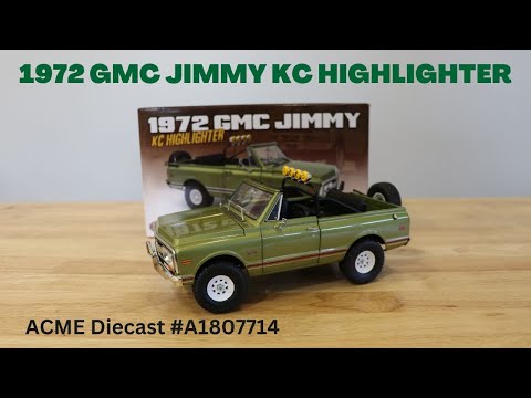 ACME 1972 GMC Jimmy KC Highlighter Off Road Diecast Scale Model A1807714