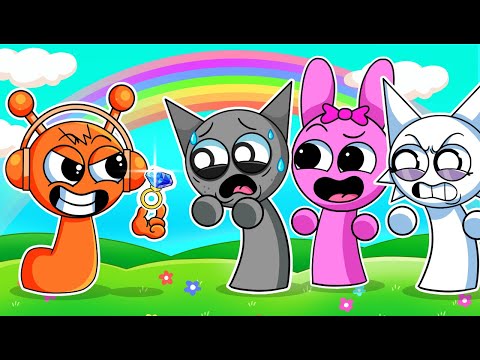 ORANGE PROPOSES TO GRAY?! Incredibox Sprunki Animation