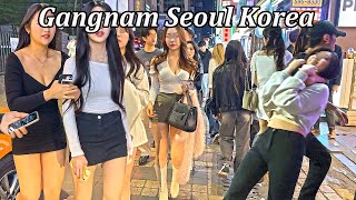 [4K WALK 토요일 늦은 밤에 강남 클럽 거리 😀😀😀] 토요일 밤에 강남 거리를 함께 걸어주세요 👍👍👍GANGNAM/SEOUL/KOREA