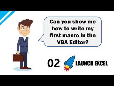 Excel Macros & VBA: 2 Write your first Macro in Excel VBA using the VBA Editor