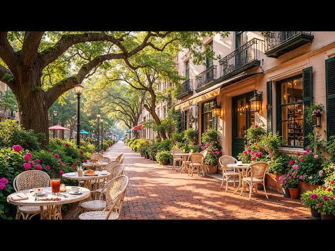 Charming Street Café Jazz ☕ Relaxing Morning Jazz Music & Soft Bossa Nova for a Calm Day