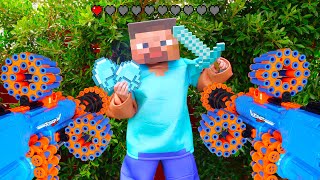 Nerf War: Minecraft Battle