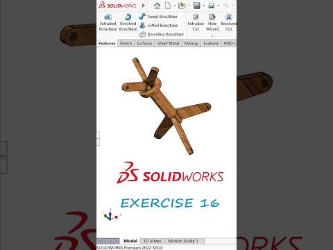 SOLIDWORKS EXERCISE 16 | for beginners  #solidworks #engineering #design #3dmodeling