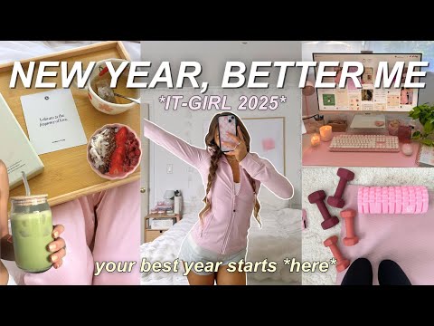 NEW YEAR ROUTINE 🧘🏼‍♀️ boosting productivity & self-care in 2025