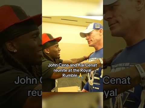 Kai Cenat meets John Cena at the Royal Rumble 😳 #shorts #love #like #funny #humor #fyp #foryou #art