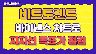 [비트토렌트 차트 분석] 비트토렌트 코인 - 바이낸스 차트로 본.. 지지선 목표가 점검하세요!!