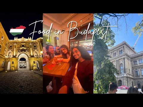 What I ate in Budapest, Hungary 🇭🇺 | Affordable and Delicious Foods to Eat!
