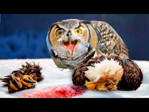 This is Why Great Horned Owls Hate Bald Eagles and Crows!