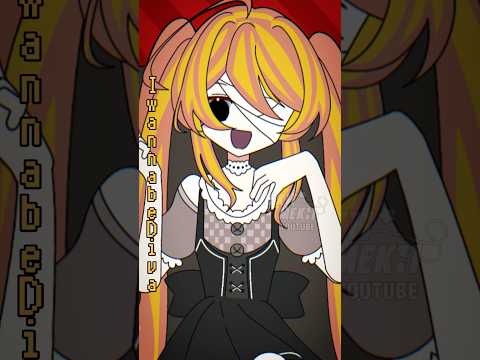 I WANNA BE DIVA! | Nh, uh, uh #shorts #vocaloid #animation