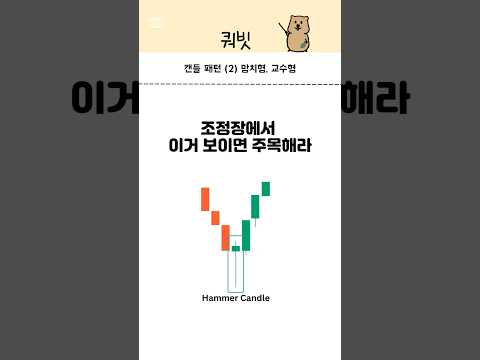 망치형 캔들패턴 제대로 보는법 알려줄게