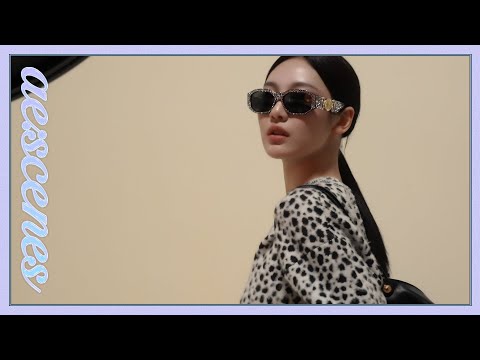 [ae:scenes] Thank you VERSACE❤️🖤 | 에스파 닝닝 베르사체 캠페인 비하인드 (aespa NINGNING VERSACE CAMPAIGN Behind)