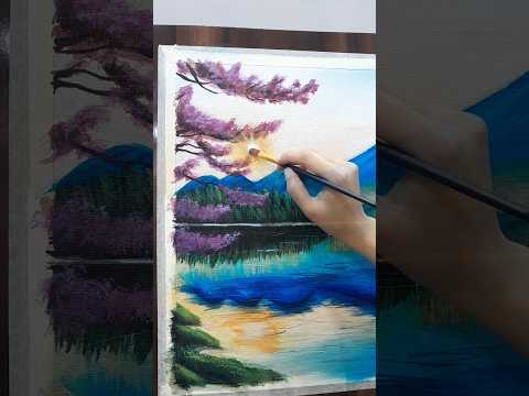 Mountain Majesty🏔️ acrylic landscape... #artsyarkk #artisticexpression #painting #landscape #art