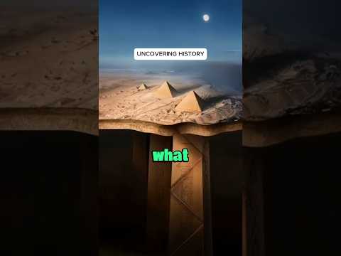 What’s Hiding UNDER the Pyramids? 👀🔺 #history #shorts