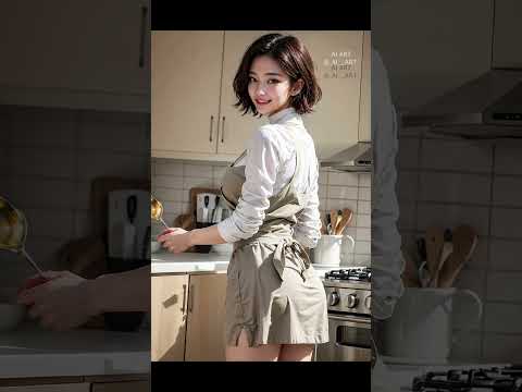 AI ART #girlfriends  | #apron #kitchen #lookbook