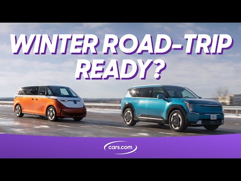 Cold-Weather EV Efficiency Test: 2025 Volkswagen ID. Buzz Vs. 2024 Kia EV9