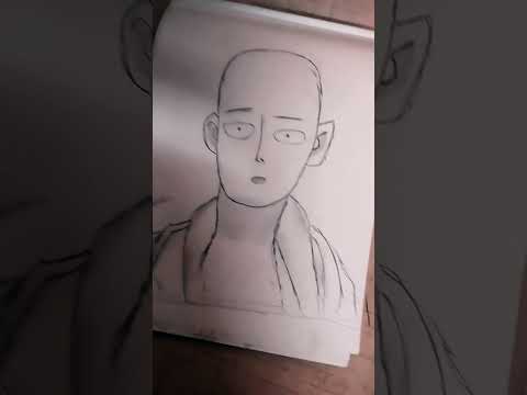 Saitama sketch😈🤬🧑‍🦲#drawing #art #animeedit