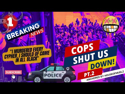 The cops shut us down!! PT.2 (250+ Biggest one yet!!)  | NYC 1TRAIN CYPHER