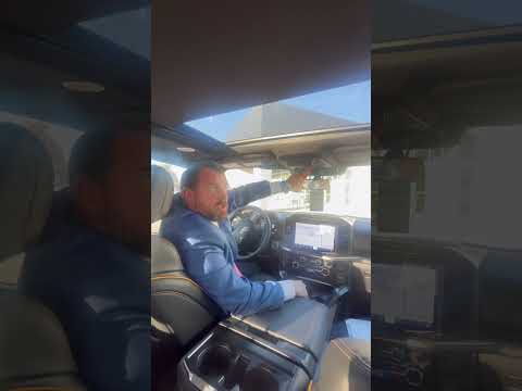 Showing off the panoramic moonroof in the 2023 Ford F150 Tremor #surpriseford