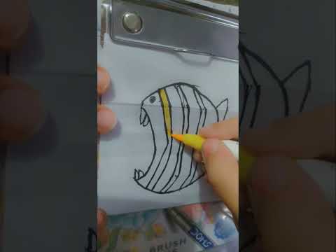 folding fish drawing #art #blooming #drawing #shortvideo