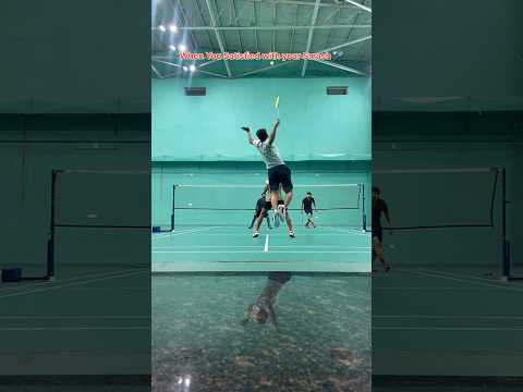 Satisfaction 🏸#shorts #badminton #smash #highlights #practice