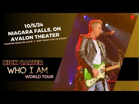 Nick Carter - Instagram Live 10/5/24 - Niagara Falls, ON - Who I Am Tour