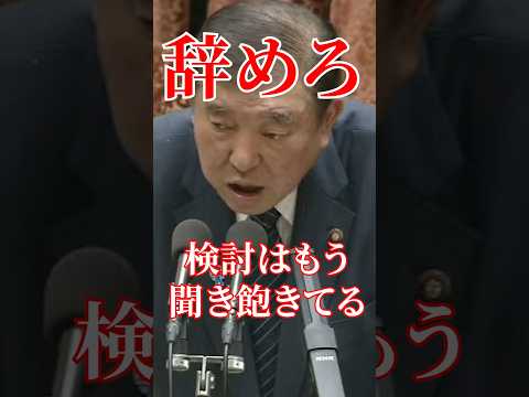 検討はもう聞き飽きてんだよ！#国会 #切り抜き #政治 #自民党 #石破茂