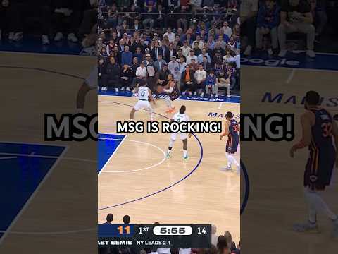 Jalen Brunson blows the roof off of MSG with the tough three