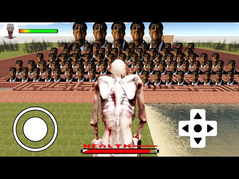 ORIGINAL SCP-096 VS OBUNGA ARMY!? In Garry's Mod