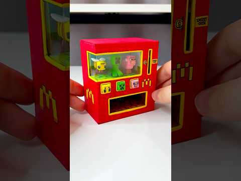 DIY Working McDonald’s Minecraft Machine with Paper | Paper Craft Ideas #shorts #papercraft