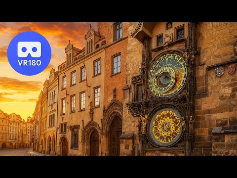 8K VR180 3D Prague, Europe: Sightseeing Tour - High Resolution Apple / Quest 3 Travel VR Experience