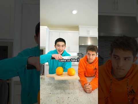Is it Cake or Fake? 🎂🍊 #shorts