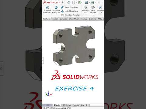 SOLIDWORKS EXERCISE 4 #solidworks #engineering #design