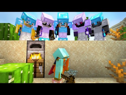 Minecraft Speedrunner VS 5 Hunters FINALE REMATCH